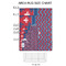Patriotic Fleur de Lis 2'x3' Indoor Area Rugs - Size Chart