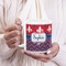 Patriotic Fleur de Lis 20oz Coffee Mug - LIFESTYLE