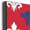 Patriotic Fleur de Lis 20x24 Wood Print - Closeup