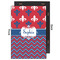 Patriotic Fleur de Lis 20x30 Wood Print - Front & Back View