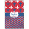 Patriotic Fleur de Lis Wood Print - 20x30 (Personalized)