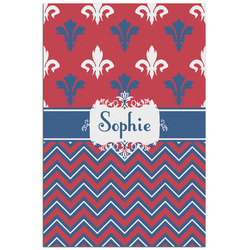 Patriotic Fleur de Lis Poster - Matte - 24x36 (Personalized)