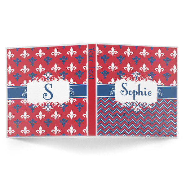 Patriotic Fleur de Lis 3-Ring Binder Approval- 1in