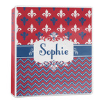Patriotic Fleur de Lis 3-Ring Binder - 1 inch (Personalized)