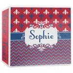 Patriotic Fleur de Lis 3-Ring Binder - 3 inch (Personalized)