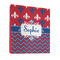 Patriotic Fleur de Lis 3 Ring Binder - Full Wrap - 1" (Personalized)