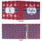 Patriotic Fleur de Lis 3 Ring Binders - Full Wrap - 3" - APPROVAL