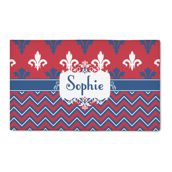 Custom Patriotic Fleur de Lis 3' x 5' Indoor Area Rug (Personalized)