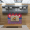 Patriotic Fleur de Lis 5'x7' Indoor Area Rugs - IN CONTEXT