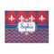 Patriotic Fleur de Lis 5' x 7' Patio Rug (Personalized)