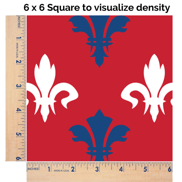 Patriotic Fleur de Lis 6x6 Swatch of Fabric