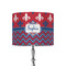 Patriotic Fleur de Lis 8" Drum Lamp Shade - Fabric (Personalized)