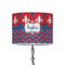 Patriotic Fleur de Lis 8" Drum Lamp Shade - Poly-film (Personalized)