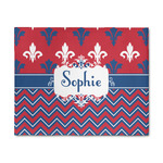 Patriotic Fleur de Lis 8' x 10' Indoor Area Rug (Personalized)