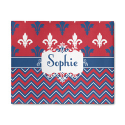 Patriotic Fleur de Lis 8' x 10' Indoor Area Rug (Personalized)