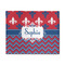 Patriotic Fleur de Lis 8' x 10' Indoor Area Rug (Personalized)
