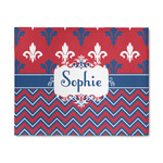 Patriotic Fleur de Lis 8' x 10' Patio Rug (Personalized)