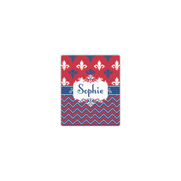 Custom Patriotic Fleur de Lis Canvas Print - 8x10 (Personalized)