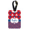 Patriotic Fleur de Lis Metal Luggage Tag w/ Name or Text