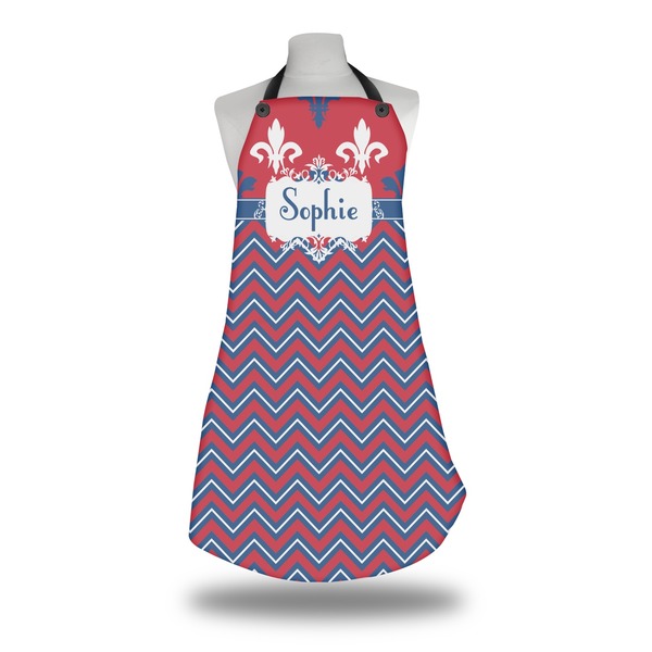 Patriotic Fleur de Lis Apron on Mannequin
