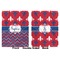 Patriotic Fleur de Lis Baby Blanket (Double Sided - Printed Front and Back)