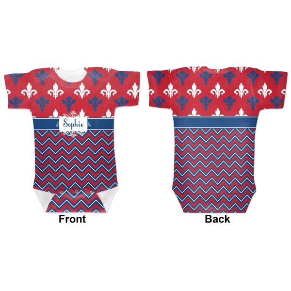 Patriotic Fleur de Lis Baby Bodysuit Approval