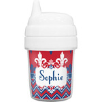 Patriotic Fleur de Lis Baby Sippy Cup (Personalized)