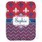 Patriotic Fleur de Lis Baby Swaddling Blanket (Personalized)