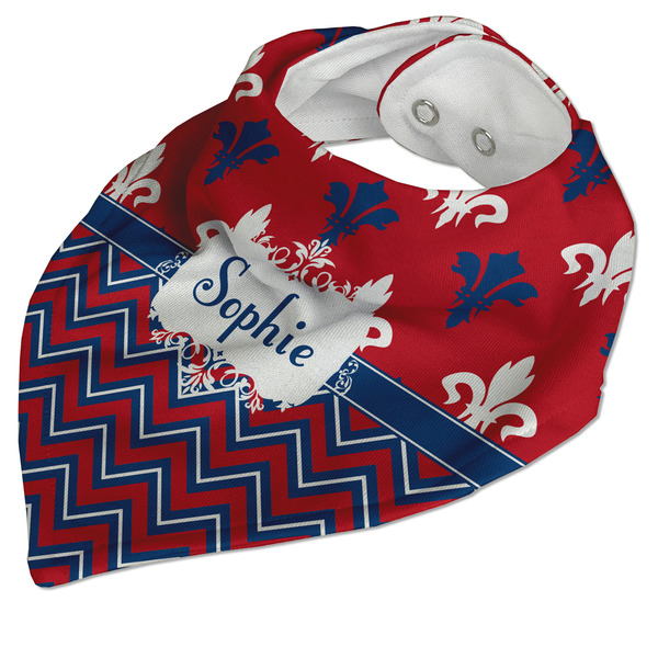 Patriotic Fleur de Lis Bandana Closed