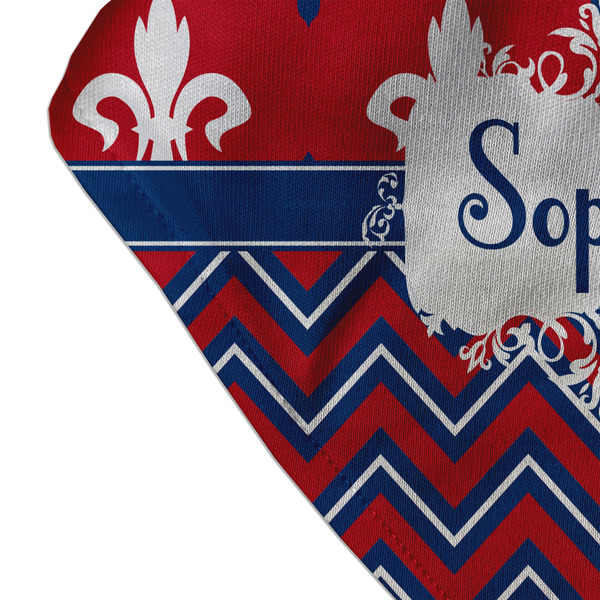 Patriotic Fleur de Lis Bandana Detail