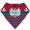 Patriotic Fleur de Lis Bandana Bib (Personalized)