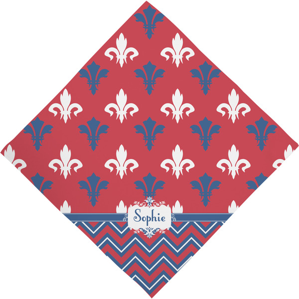Patriotic Fleur de Lis Bandana - Full View