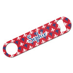 Patriotic Fleur de Lis Bar Bottle Opener w/ Name or Text