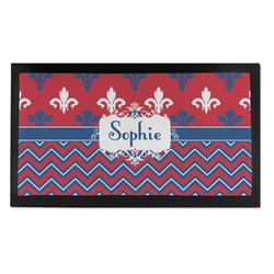 Patriotic Fleur de Lis Bar Mat - Small (Personalized)