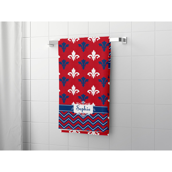 Patriotic Fleur de Lis Bath Towel - LIFESTYLE