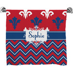 Patriotic Fleur de Lis Bath Towel (Personalized)