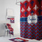 Patriotic Fleur de Lis Bath Towel Sets - 3-piece - In Context