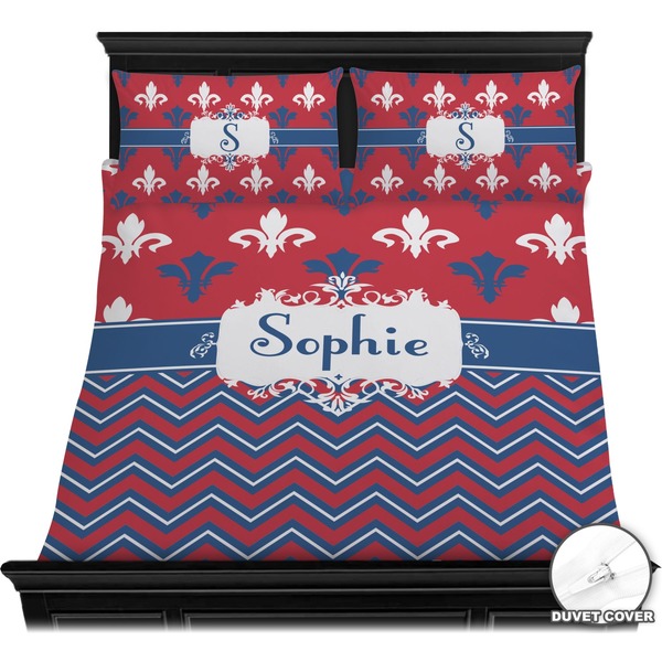 Patriotic Fleur de Lis Bedding Set (Queen) - Duvet