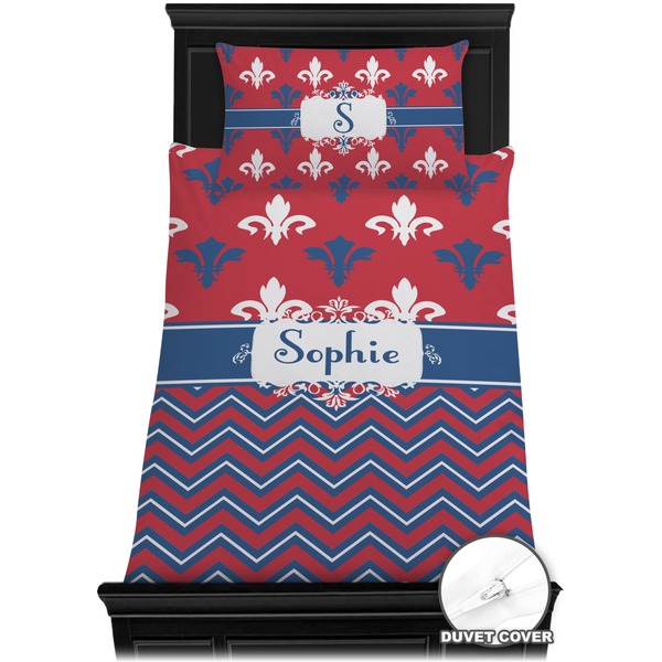 Patriotic Fleur de Lis Bedding Set (Twin) - Duvet