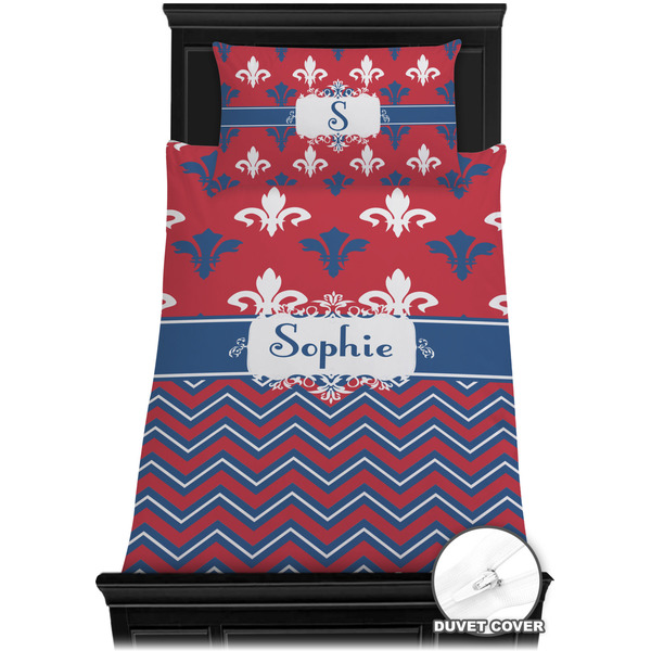 Patriotic Fleur de Lis Bedding Set (TwinXL) - Duvet
