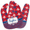Patriotic Fleur de Lis Baby Bib w/ Name or Text