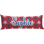 Patriotic Fleur de Lis Body Pillow Case (Personalized)