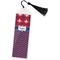 Patriotic Fleur de Lis Bookmark with tassel - Flat