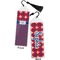 Patriotic Fleur de Lis Bookmark with tassel - Front and Back