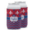 Patriotic Fleur de Lis Can Cooler (12 oz) w/ Name or Text
