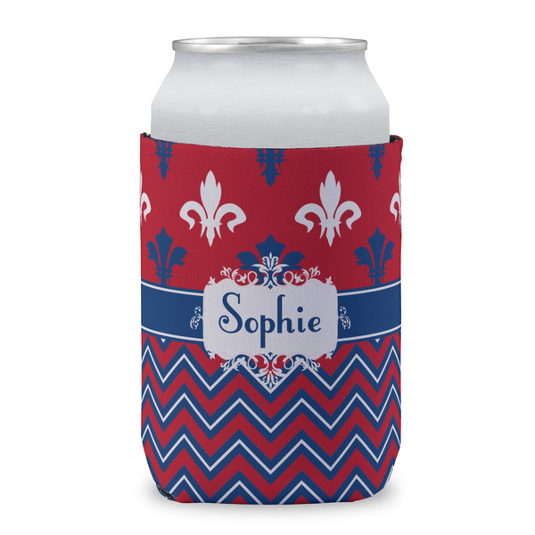 Patriotic Fleur de Lis Can Sleeve