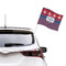 Patriotic Fleur de Lis Car Flag - Large - LIFESTYLE