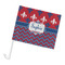 Patriotic Fleur de Lis Car Flag - Large (Personalized)