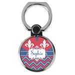 Patriotic Fleur de Lis Cell Phone Ring Stand & Holder (Personalized)