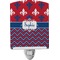 Patriotic Fleur de Lis Ceramic Night Light (Personalized)